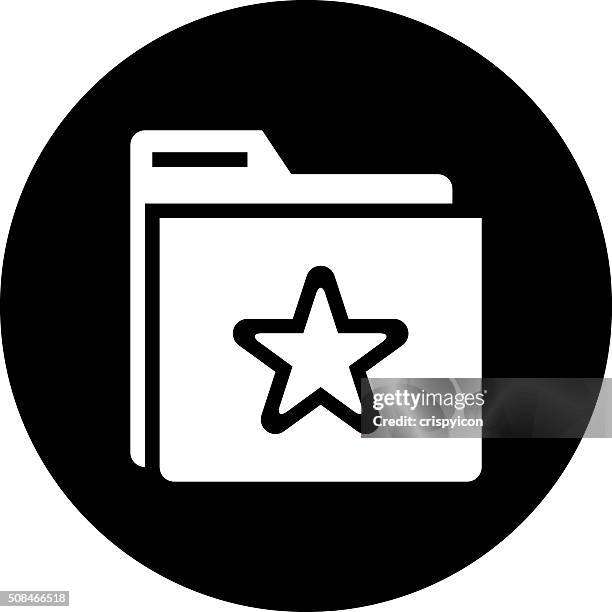 folder icon on a round button. - dimseries - document wallet stock illustrations