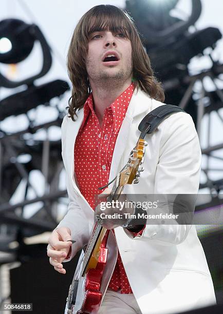 Robert Schwartzman of Rooney performing at KIIS FM's radio concert, "Wango Tango" on May 15, 2004 at the Rose Bowl, in Pasadena, California.