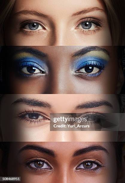 showing their soul - make up looks stock pictures, royalty-free photos & images