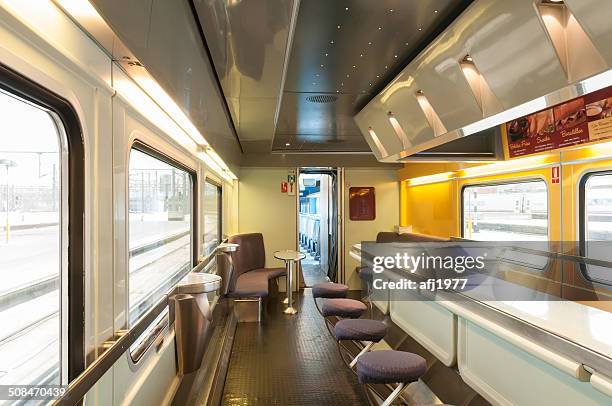 interior high speed train ave atocha station madrid spain - ave tåg bildbanksfoton och bilder