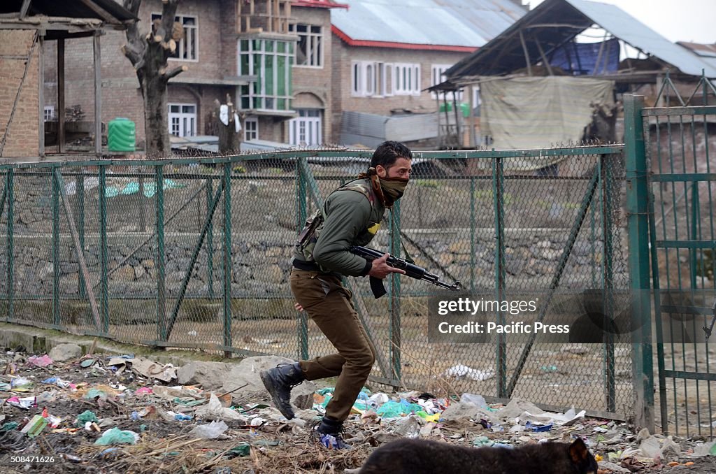 A special operation group soldier runs for cover near the...
