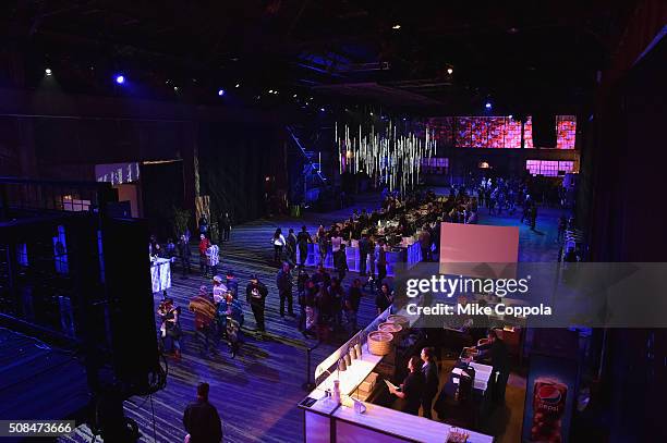 Guests attend the DirecTV and Pepsi Super Thursday Night featuring Dave Matthews Band at Pier 70 on February 4, 2016 in San Francisco, California.