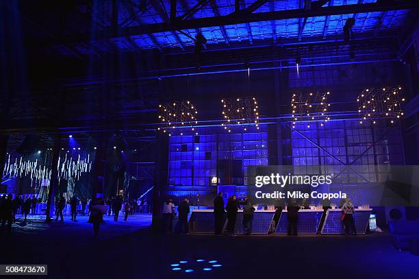 Guests attend the DirecTV and Pepsi Super Thursday Night featuring Dave Matthews Band at Pier 70 on February 4, 2016 in San Francisco, California.