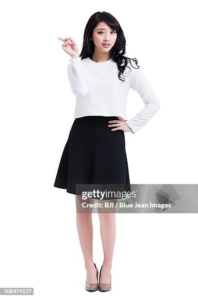 cute young woman - shaking finger stock pictures, royalty-free photos & images