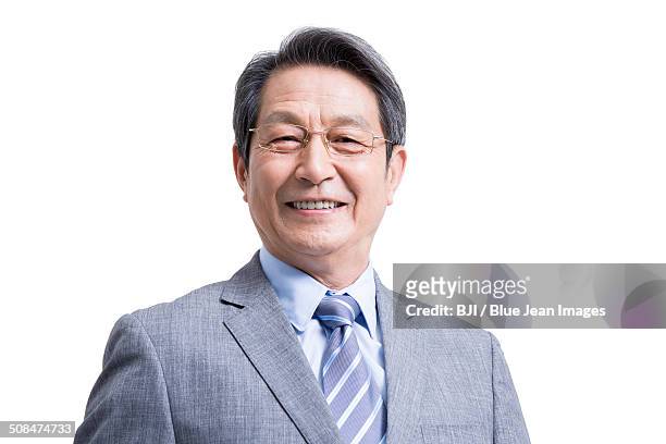 well-dressed senior man - ceo white background stock pictures, royalty-free photos & images