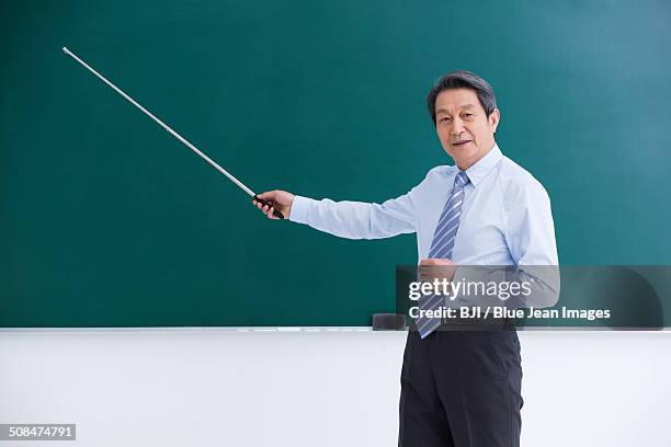 professor teaching in classroom - pointer stick stock pictures, royalty-free photos & images