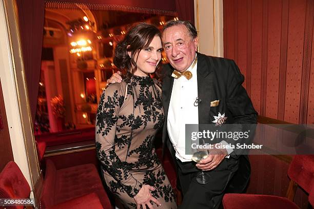 Brooke Shields and Richard Lugner during the Opera Ball Vienna 2016 at Vienna State Opera on February 4, 2016 in Vienna, Austria.