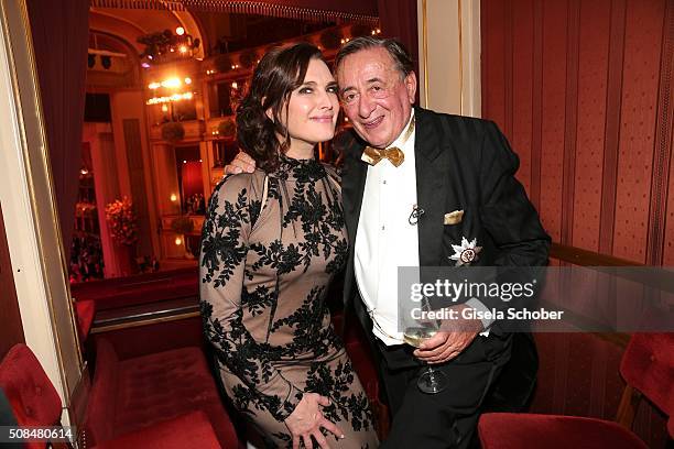 Brooke Shields and Richard Lugner during the Opera Ball Vienna 2016 at Vienna State Opera on February 4, 2016 in Vienna, Austria.