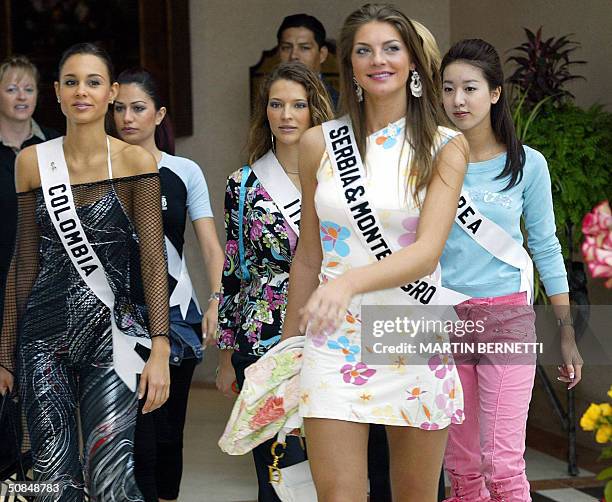 Miss Colombia Catherine Daza , Miss Cyprus Nayia iacovidou , Miss Italy Laia Manetti , Miss Serbia & Montenegro Dragana Dujovic and Miss Korea...