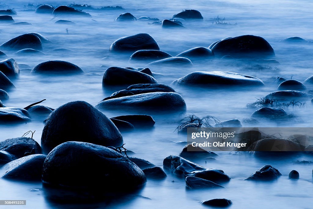 Rocks on the coast, Lofoten, Norway