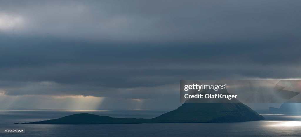 Low hanging clouds, Koltur island, Faroe Islands, Denmark