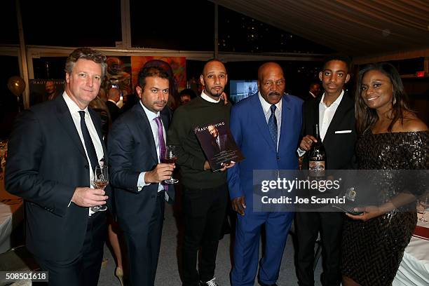 Vice President Louis XIII Americas, Yves De Launay, Kamal Hotchandani, hip-hop artist Swizz Beatz, former Cleveland Browns running back and NFL Hall...