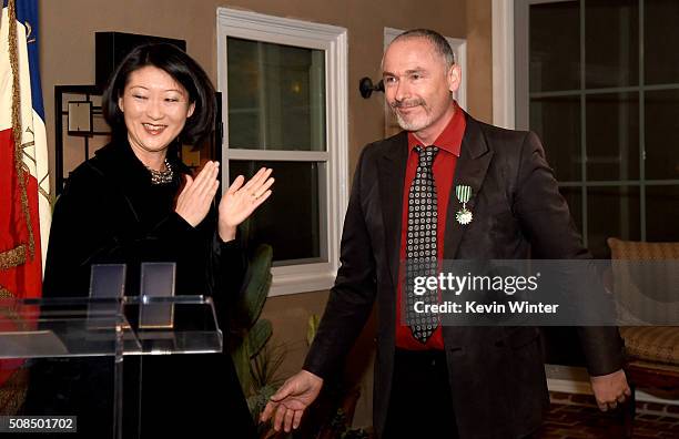 Francois Truffart, Executive Producer/Director and Artistic Director, French Film Festival COLCOA receives the French Order of Arts and Letters from...