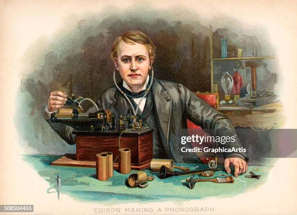 Edison Inventore 12 Thomas Edison Inventors Workshop Stock Photos, High-Res Pictures ...