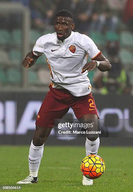 Antonio Rudiger of AS Roma in action during the Serie A match between US Sassuolo Calcio and AS Roma at Mapei Stadium - Città del Tricolore on...