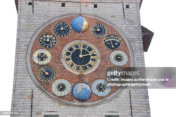 astronomical clock zimmer tower in lier - astronomical clock 個照片及圖片檔