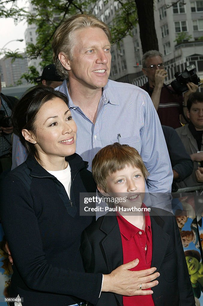 NBC "Today" show anchor Ann Curry with her husband Brian Ross and son... News Photo Getty Images