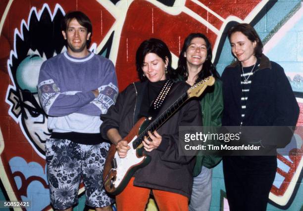 October 10: The Breeders backstage at the Catalyst in Santa Cruz CA on October 10, 1994.