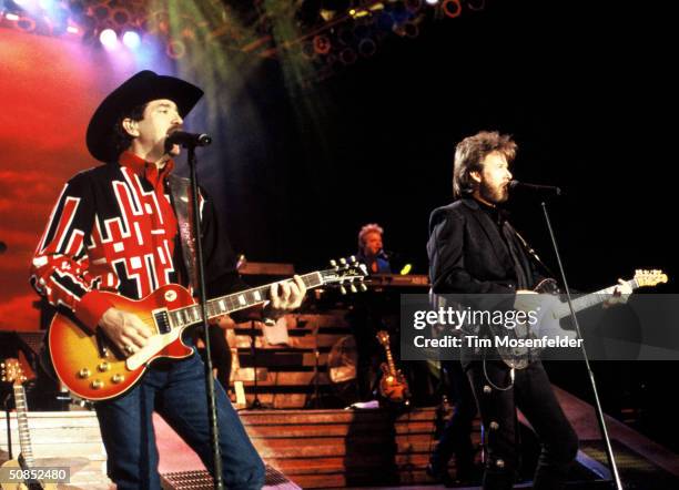 October 22, Brooks and Dunn performing at Shoreline Amphitheater. Event held on October 22, 1994 in Mountain View, California.