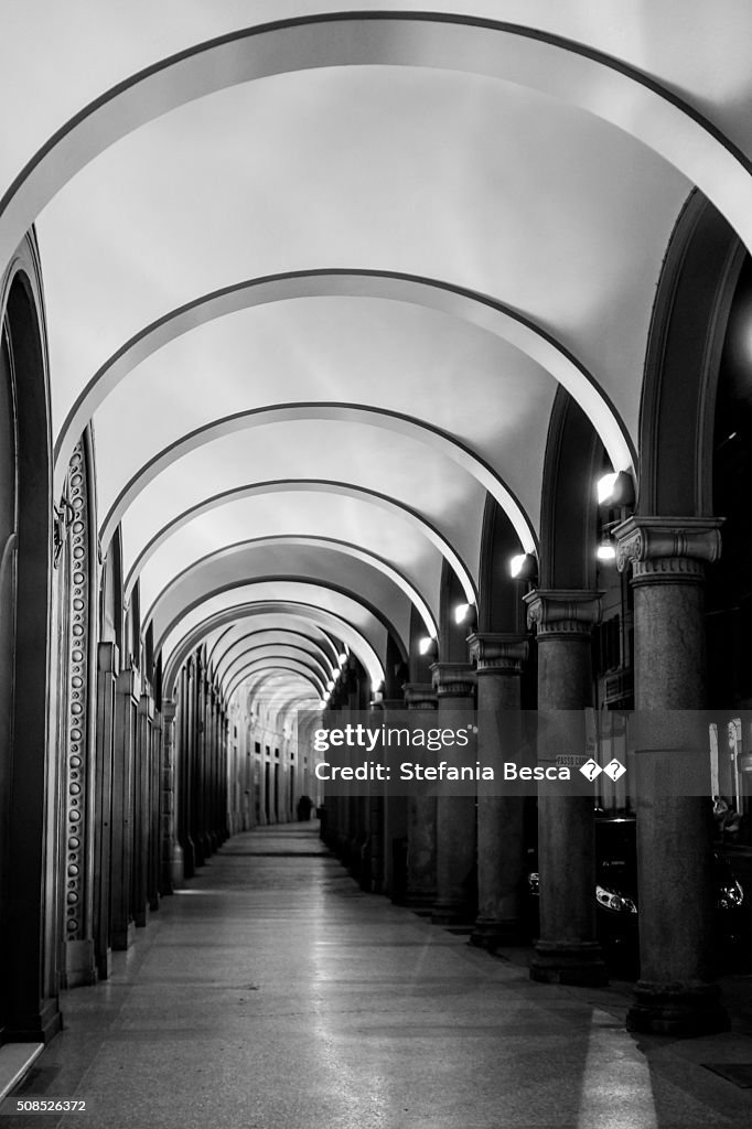 Arcades in Bologna