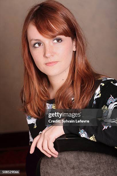 French actress Justine Le Pottier is photographed for Self Assignment at the International Fantastic Film Festival on January 30, 2016 in Gerardmer,...