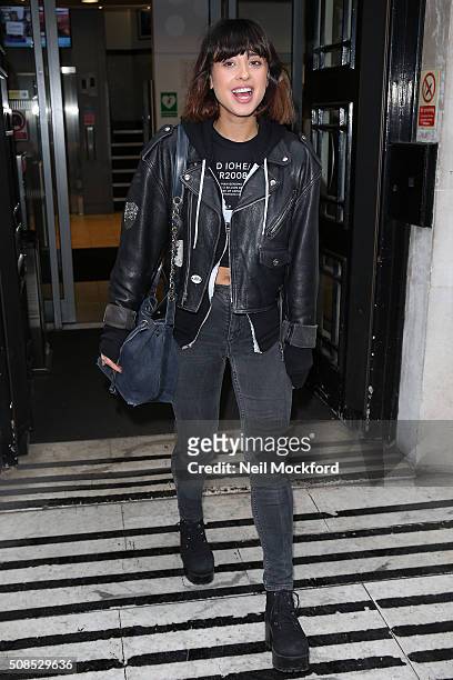 Singer Foxes seen at BBC Radio 2 on February 5, 2016 in London, England.