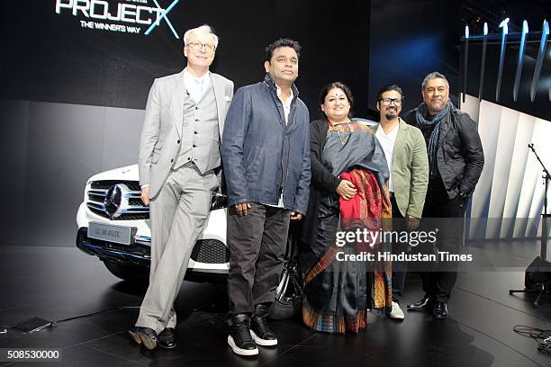 Roland Folger, MD & CEO, Mercedes-Benz India Pvt. Ltd., Bollywood singer and music producer AR Rahman, classical singer Shubha Mudgal, singer Amit...