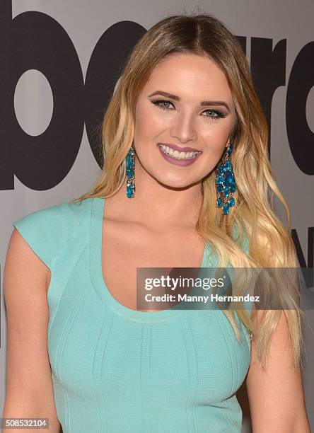 Kimberly Dos Ramos attends 2016 Billboard Latin Music Awards press conference at Gibson Guitar Miami Showroom on February 3, 2016 in Miami, Florida.