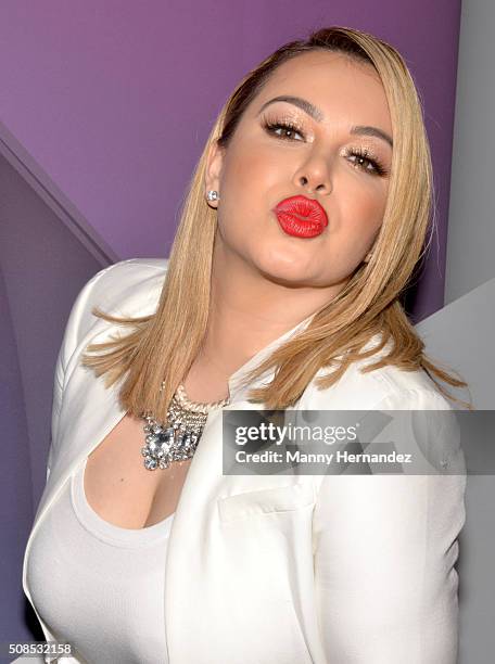 Chiquis Rivera attends 2016 Billboard Latin Music Awards press conference at Gibson Guitar Miami Showroom on February 3, 2016 in Miami, Florida.