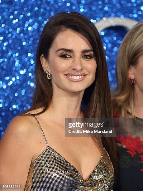Penelope Cruz attends a London Fan Screening of the Paramount Pictures film "Zoolander No. 2" at Empire Leicester Square on February 4, 2016 in...