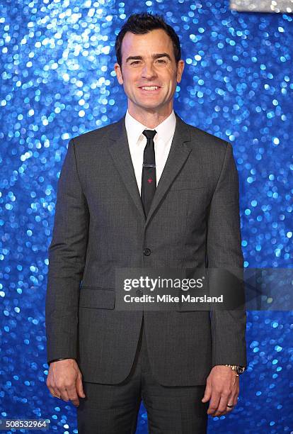 Justin Theroux attends a London Fan Screening of the Paramount Pictures film "Zoolander No. 2" at Empire Leicester Square on February 4, 2016 in...