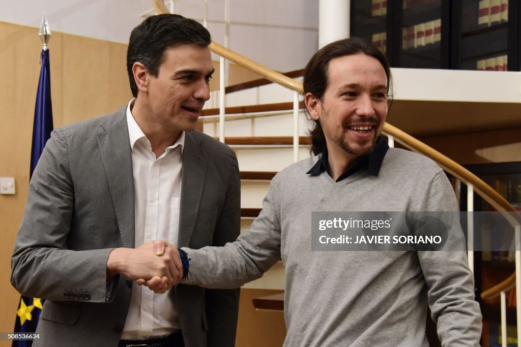 SPAIN-POLITICS-PSOE-PODEMOS