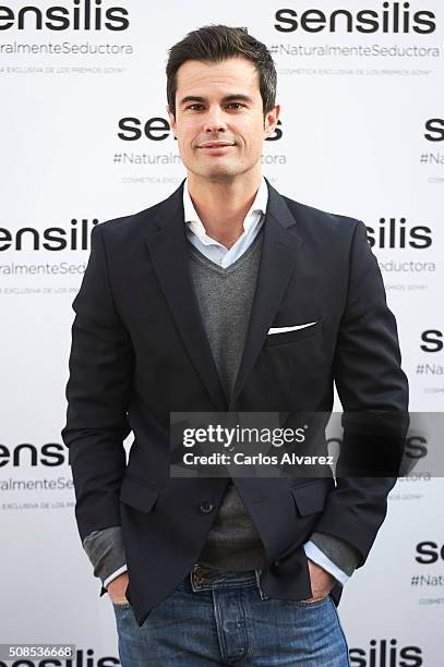 Curi Gallardo attends the new ambassador of "Sensilis" presentation at the Santa Barbara Palace on February 5, 2016 in Madrid, Spain.