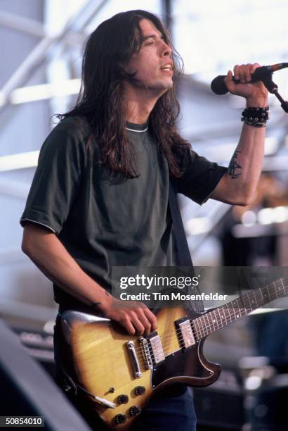 June 16 Dave Grohl of the Foo Fighters at The Tibetan Freedom Concert 1996. Event held at the Polo Fields in Golden Gate Park San Francisco,...