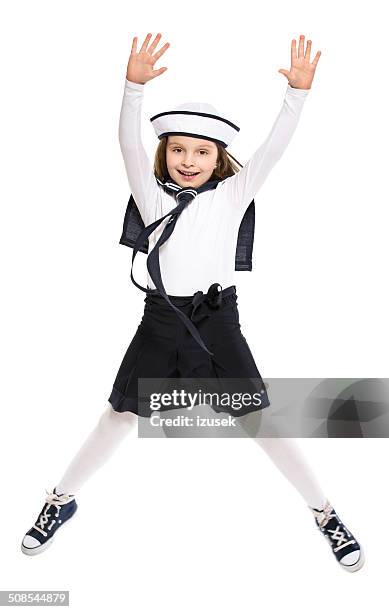 sailor mädchen - sailor arm stock-fotos und bilder