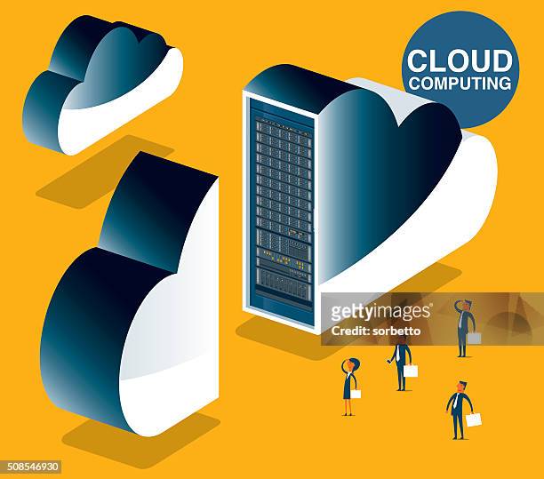 cloud computing - chassis stock illustrations