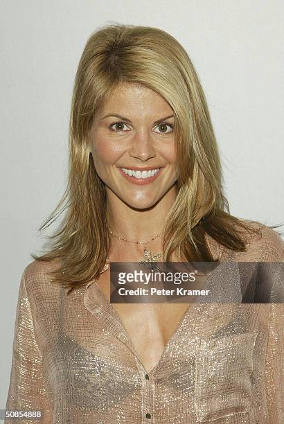 Actress Lori Loughlin attends The WB Upfront All-Star Party May 18, 2004 in New York City.