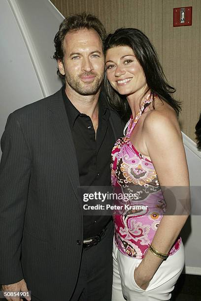 Actor Scott Patterson and date attend The WB Upfront All-Star Party May 18, 2004 in New York City.