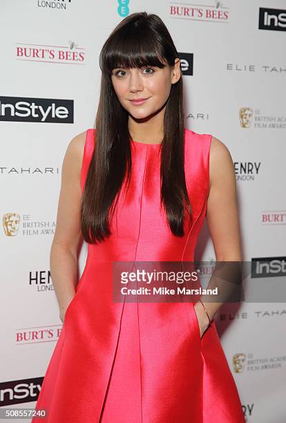 Lilah Parsons attends the InStyle EE Rising Star Pre-BAFTA Party at 100 Wardour Street on February 4, 2016 in London, England.
