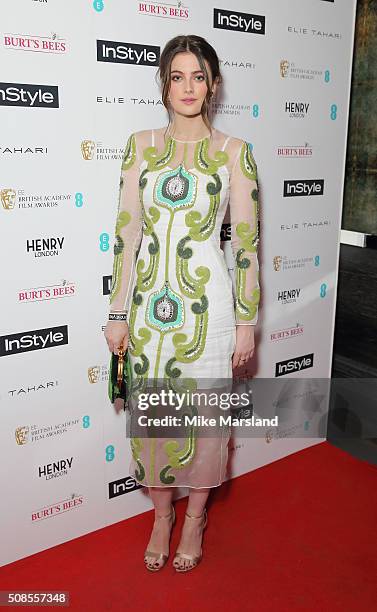 Millie Brady attends the InStyle EE Rising Star Pre-BAFTA Party at 100 Wardour Street on February 4, 2016 in London, England.