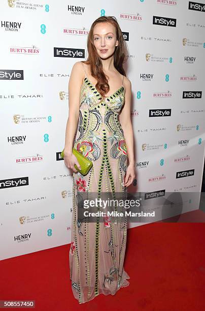 Olivia Grant attends the InStyle EE Rising Star Pre-BAFTA Party at 100 Wardour Street on February 4, 2016 in London, England.