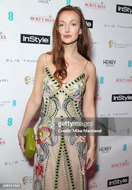 Olivia Grant attends the InStyle EE Rising Star Pre-BAFTA Party at 100 Wardour Street on February 4, 2016 in London, England.