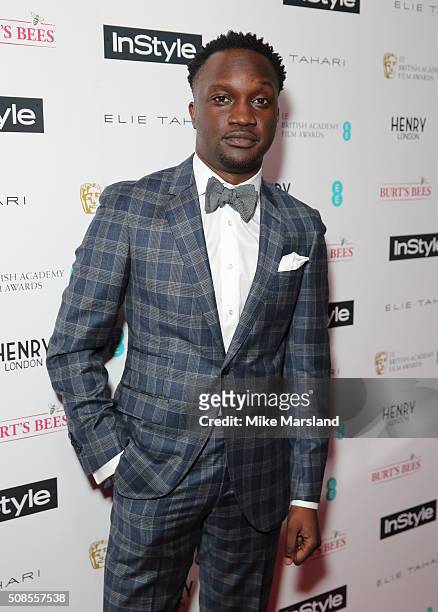 Snakeyman attends the InStyle EE Rising Star Pre-BAFTA Party at 100 Wardour Street on February 4, 2016 in London, England.