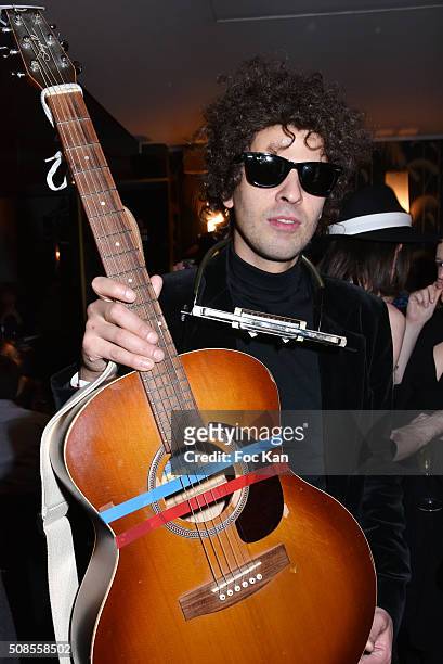 Mikael silander disguised as Bob Dylan attends 'Are you Talking to me' : Tribute to Martin Scorsese Party Hosted by Nicolas Ullmann at Bus Palladium...