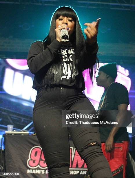 Trina performs at Revolution on February 4, 2016 in Fort Lauderdale, Florida.