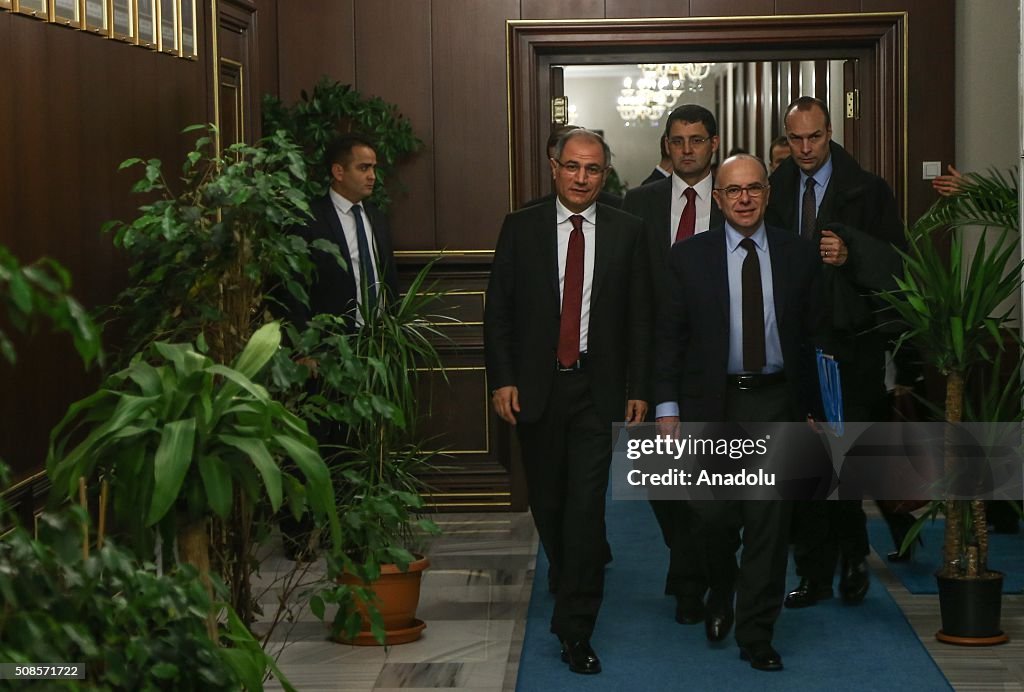 Efkan Ala meets Bernard Cazeneuve in Ankara