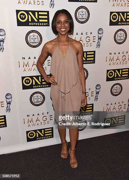 Actress Nischelle Turner attends the 47th NAACP Image Awards Non-Televised Awards Ceremony on February 4, 2016 in Pasadena, California.