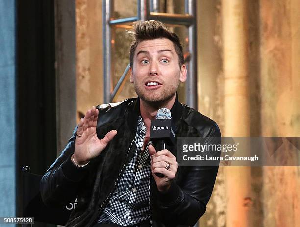 Lance Bass attends AOL Build Speaker Series - Lance Bass, "Dirty Pop with Lance Bass" at AOL Studios In New York on February 5, 2016 in New York City.