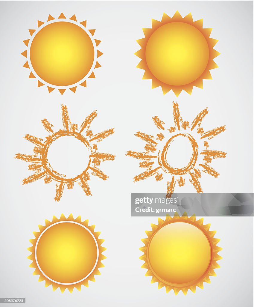 Sun icons