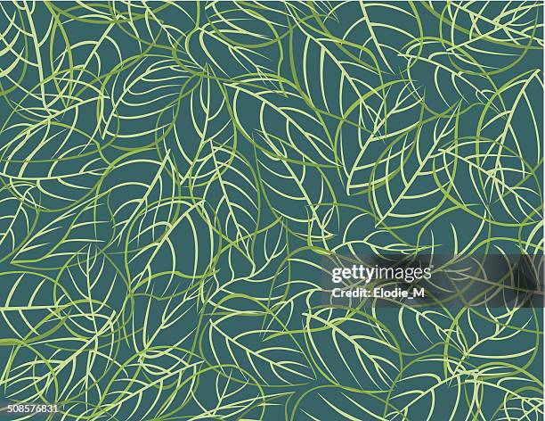 pattern leafs / feuilles - foliate pattern 幅插畫檔、美工圖案、卡通及圖標